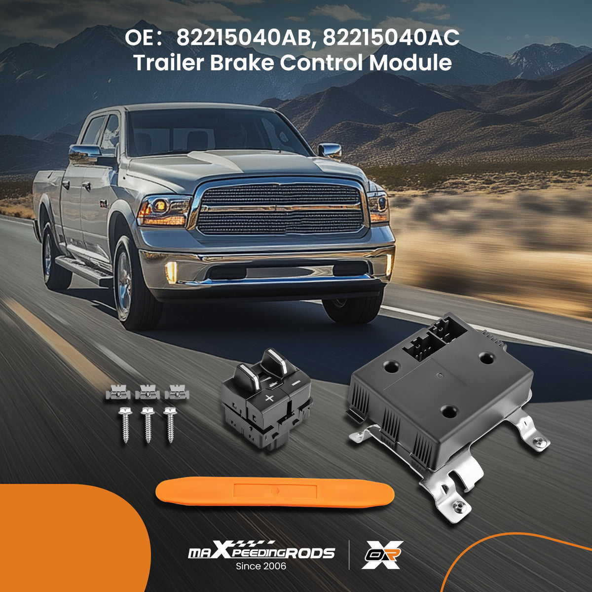 Trailer Brake Control Module compatible For Ram 1500 2500 3500 4500 5500 2016-2018 82215040