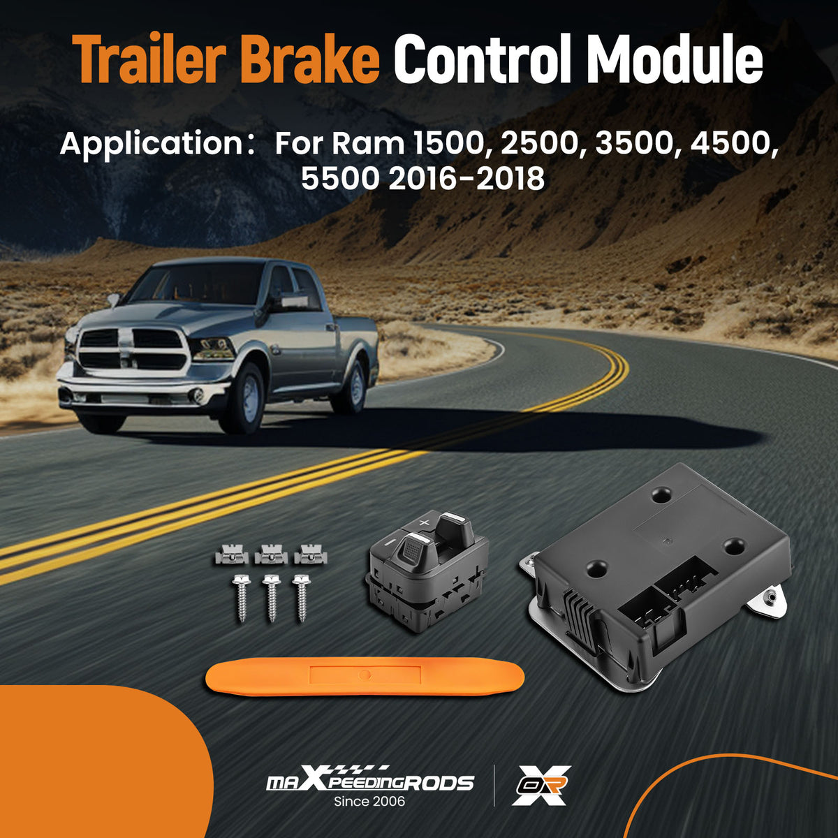 Trailer Brake Control Module compatible For Ram 1500 2500 3500 4500 5500 2016-2018 82215040