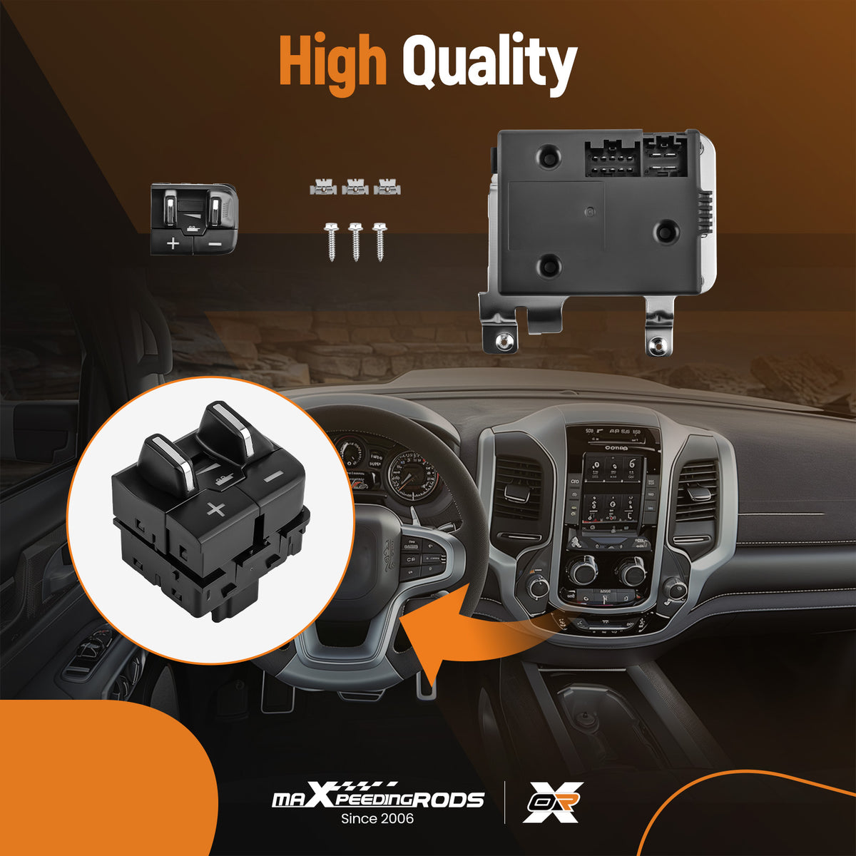 Trailer Brake Control Module compatible For Ram 1500 2500 3500 4500 5500 2016-2018 82215040