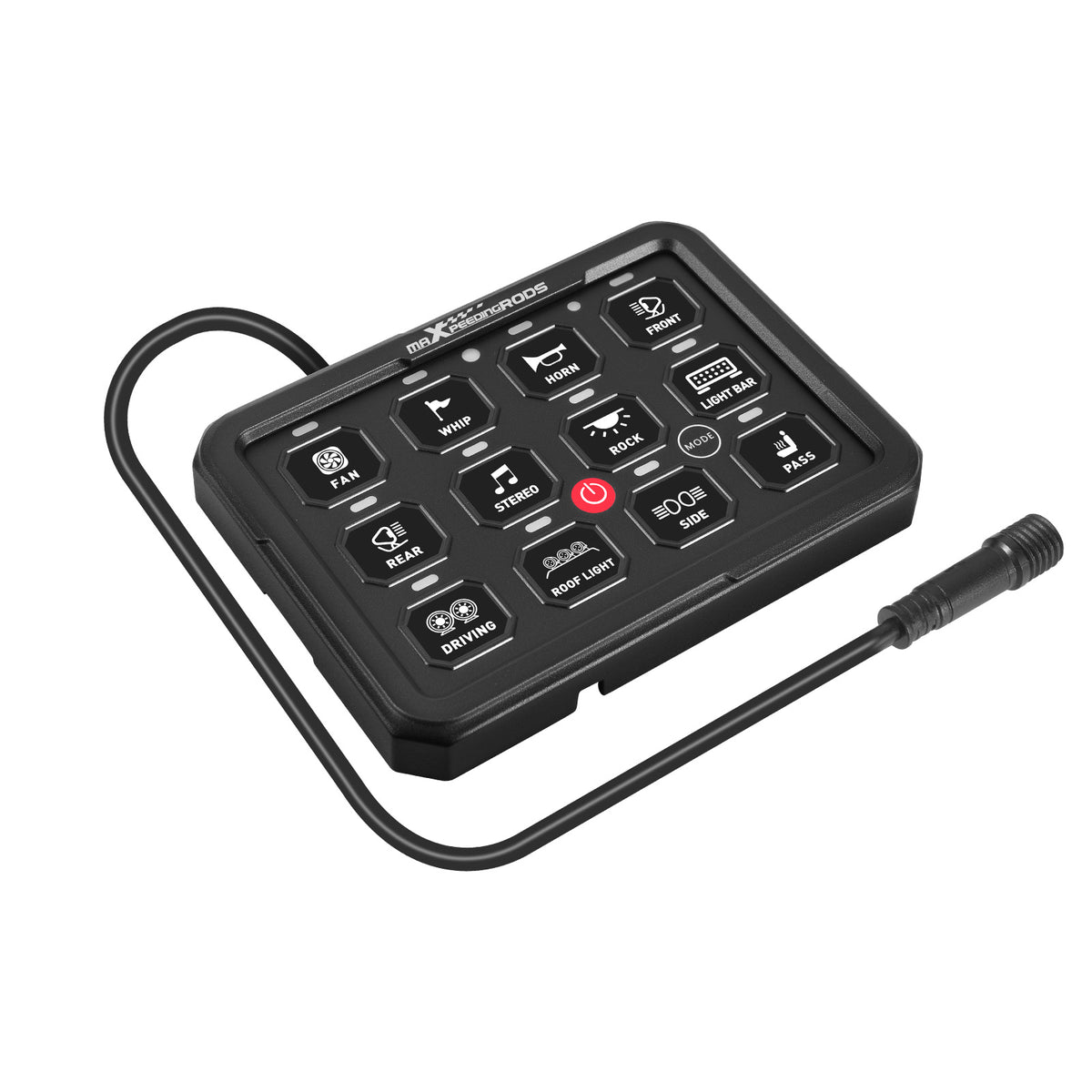 12 Gang Switch Panel Touch Control 80A For Car Truck UTV ATV Boat 12V-24V LED