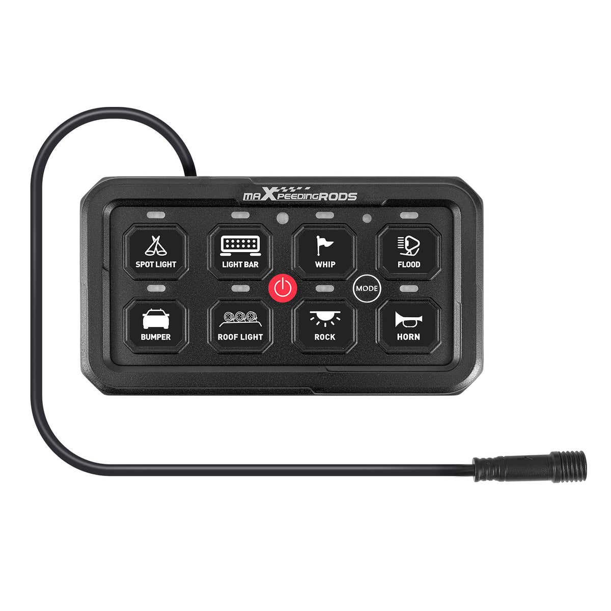 Touch Switch Panel 8 Gang For Universal Pickup UTV ATV 60A Auto Dimming Control