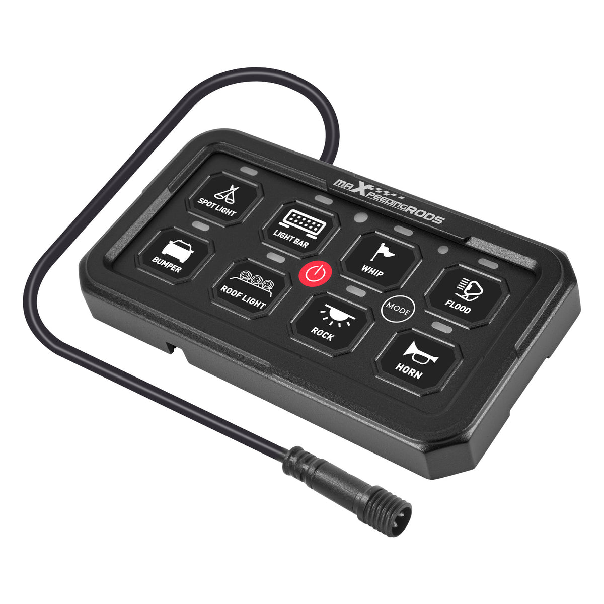 Touch Switch Panel 8 Gang For Universal Pickup UTV ATV 60A Auto Dimming Control