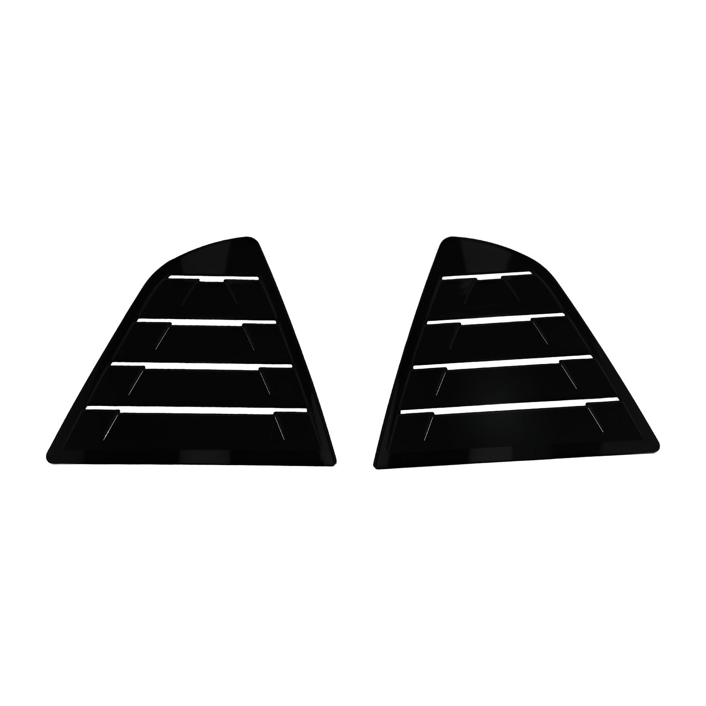 Rear Side Window Louvers Scoop Panel compatible for Toyota Camry 2018-2023 Gloss