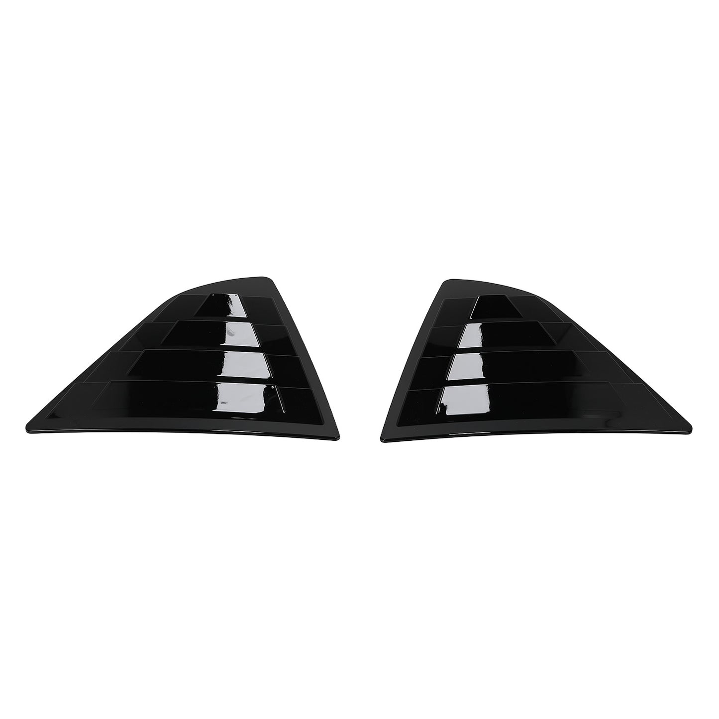 Rear Side Window Louvers Scoop Panel compatible for Toyota Camry 2018-2023 Gloss