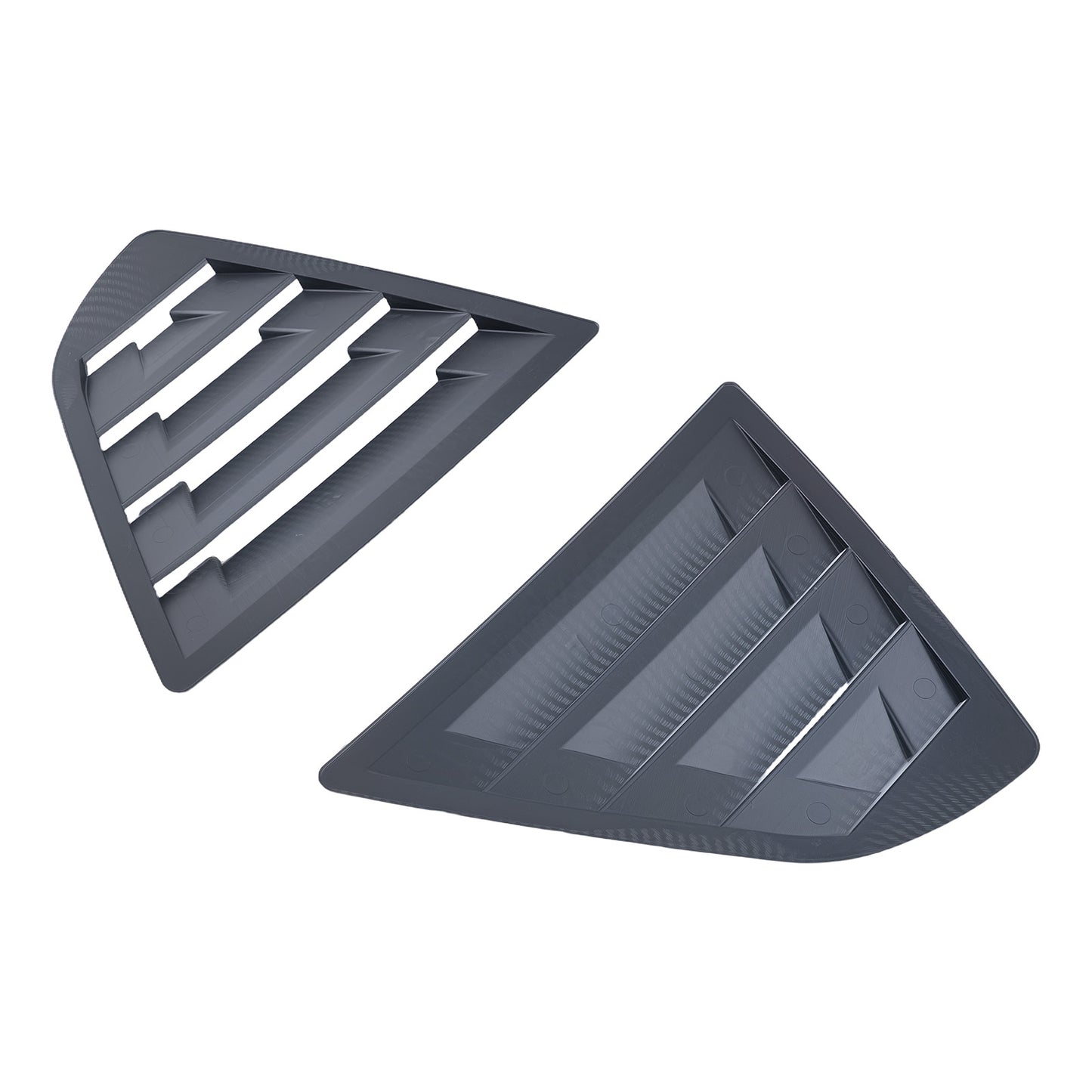 Carbon Fiber Look Quarter Window Louvers ABS compatible For Toyota Camry 2018-2024 Painted