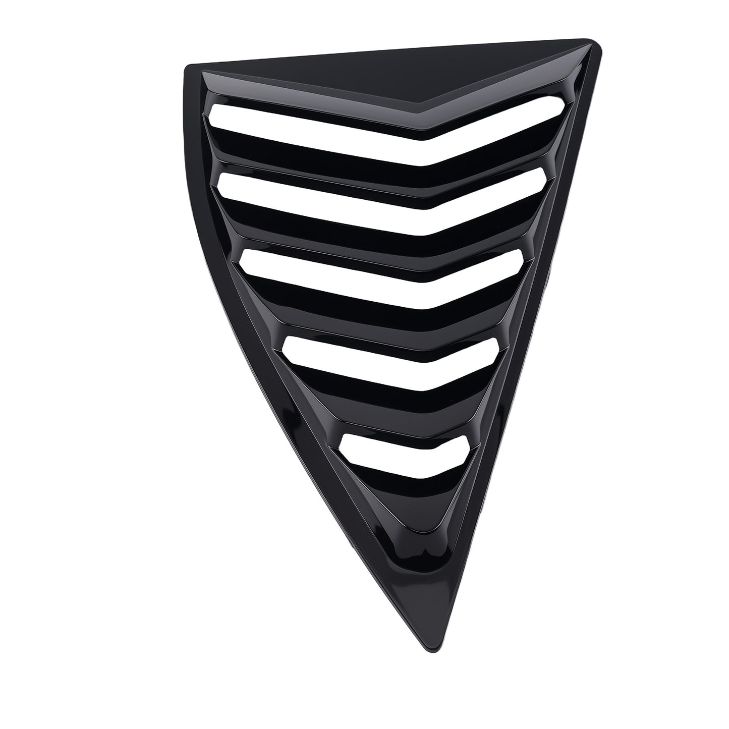 Car Side Window Louvers compatible for Chevy Camaro 2010-2015 Quarter ABS Gloss Black