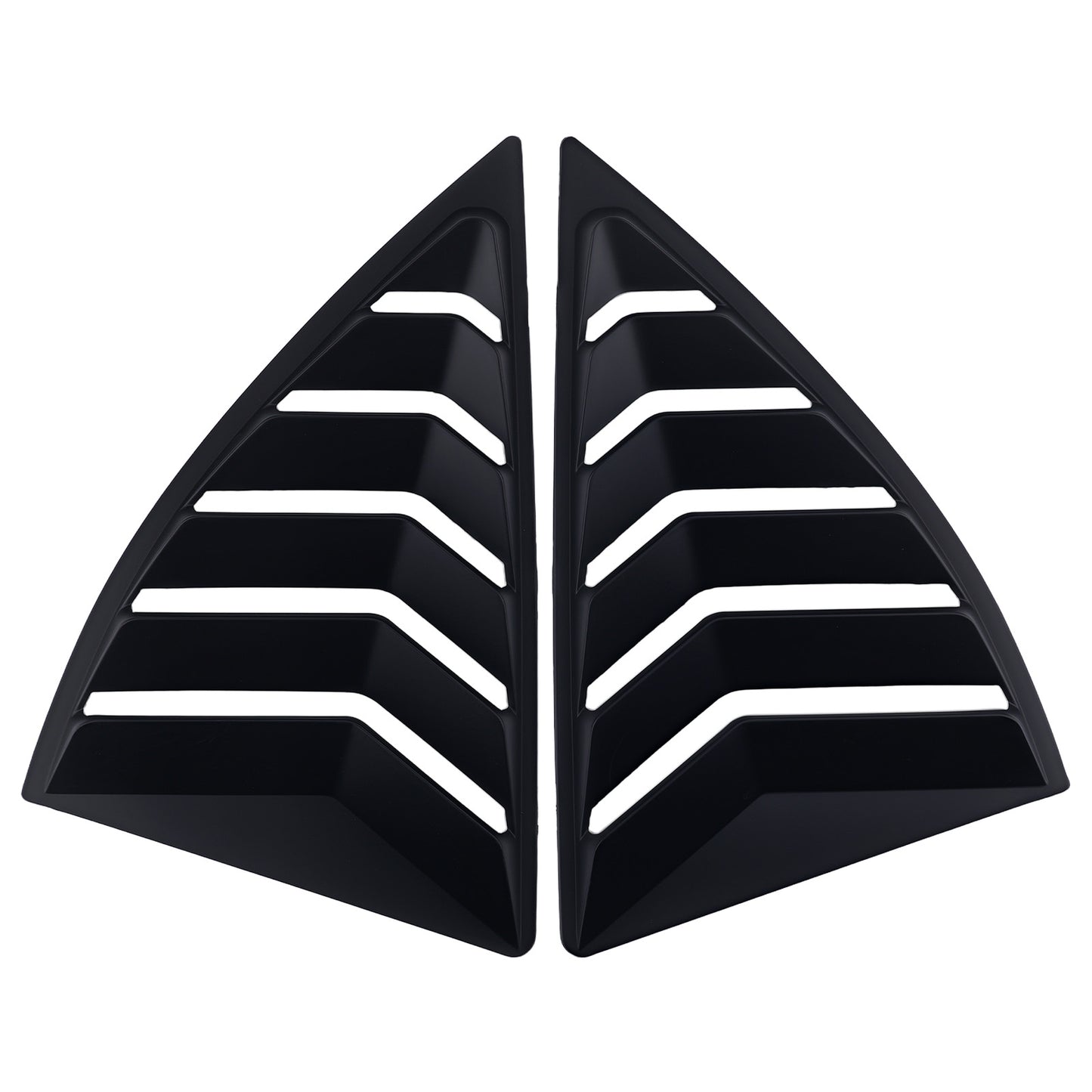 Car Quarter Window Louvers compatible for Chevy Camaro 10-15 Side Panel Matt Black