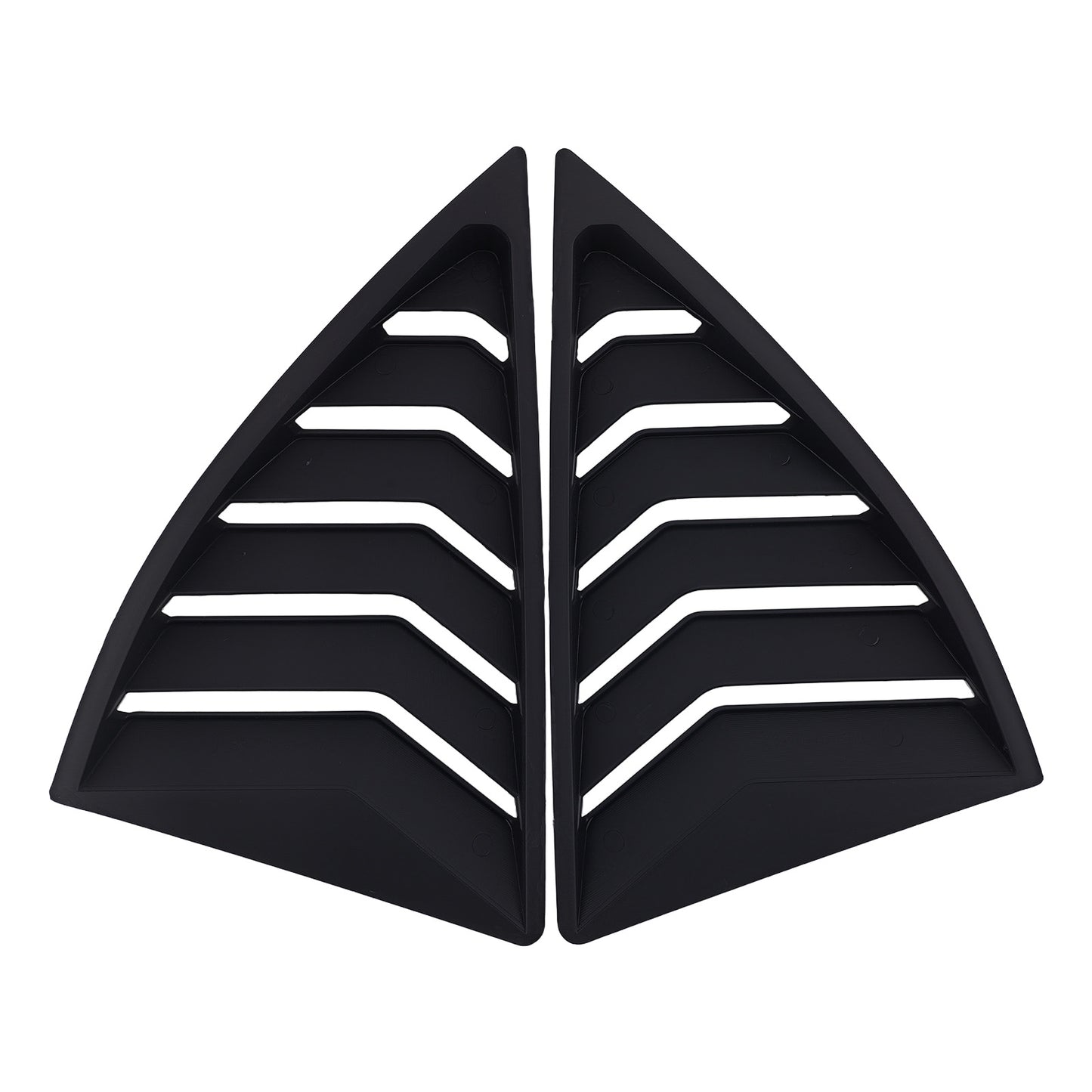 Car Quarter Window Louvers compatible for Chevy Camaro 10-15 Side Panel Matt Black