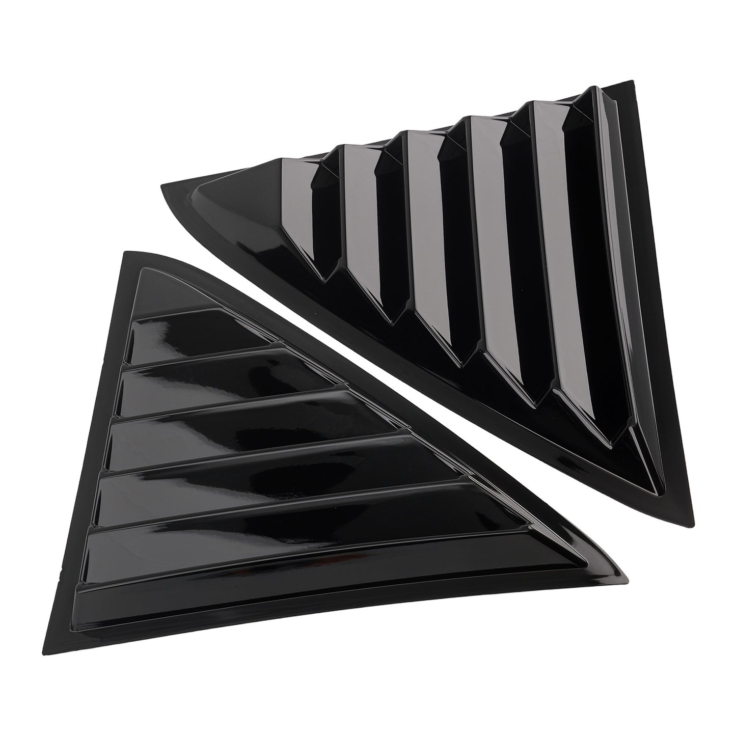 Car Quarter Louvers Window compatible for Chrysler 300 2011-2023 Gloss Black ABS Cover