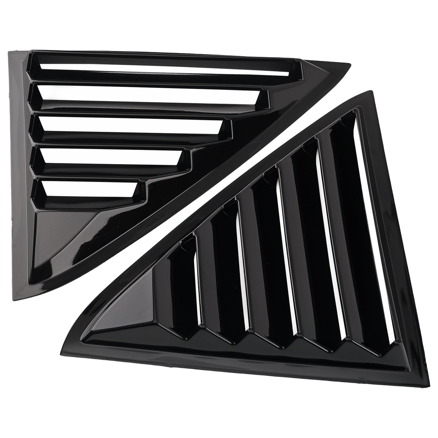 Car Quarter Louvers Window compatible for Chrysler 300 2011-2023 Gloss Black ABS Cover