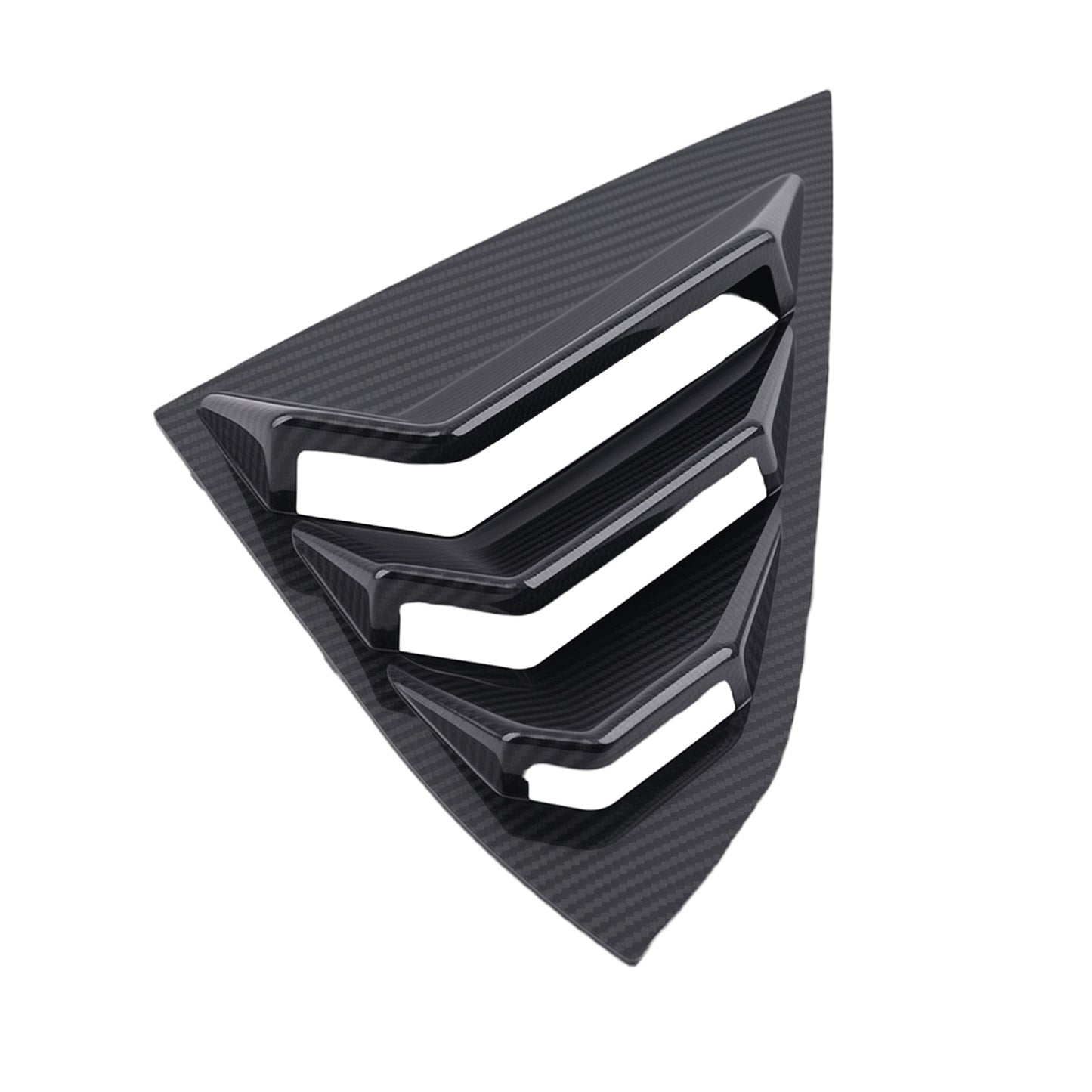 Car Quarter Louvers Window compatible for Honda Civic 2016-2020 Sedan Carbon Fiber Look