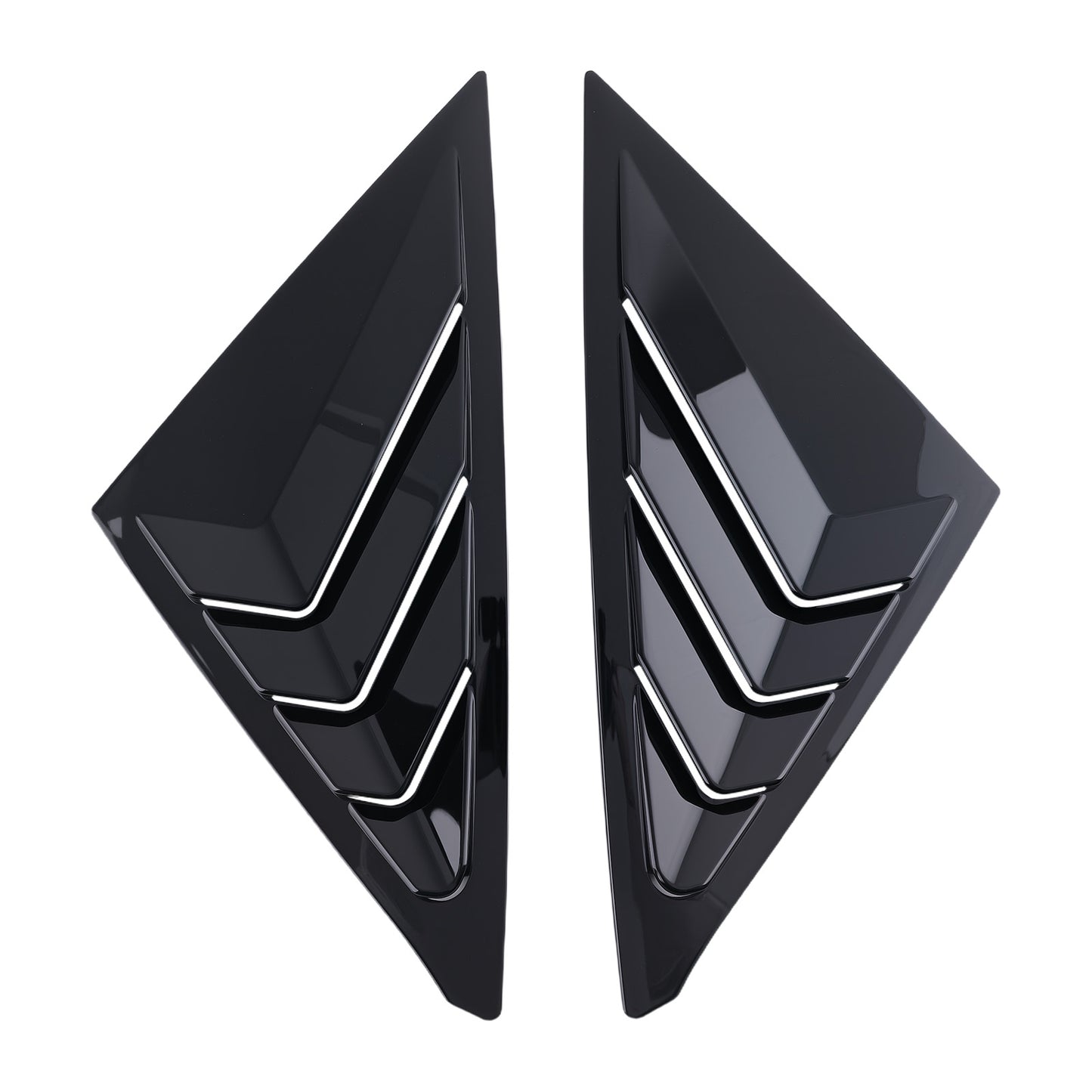 Side Louvers compatible for Honda Civic Hatchback 2022-2025 Window Gloss Black ABS