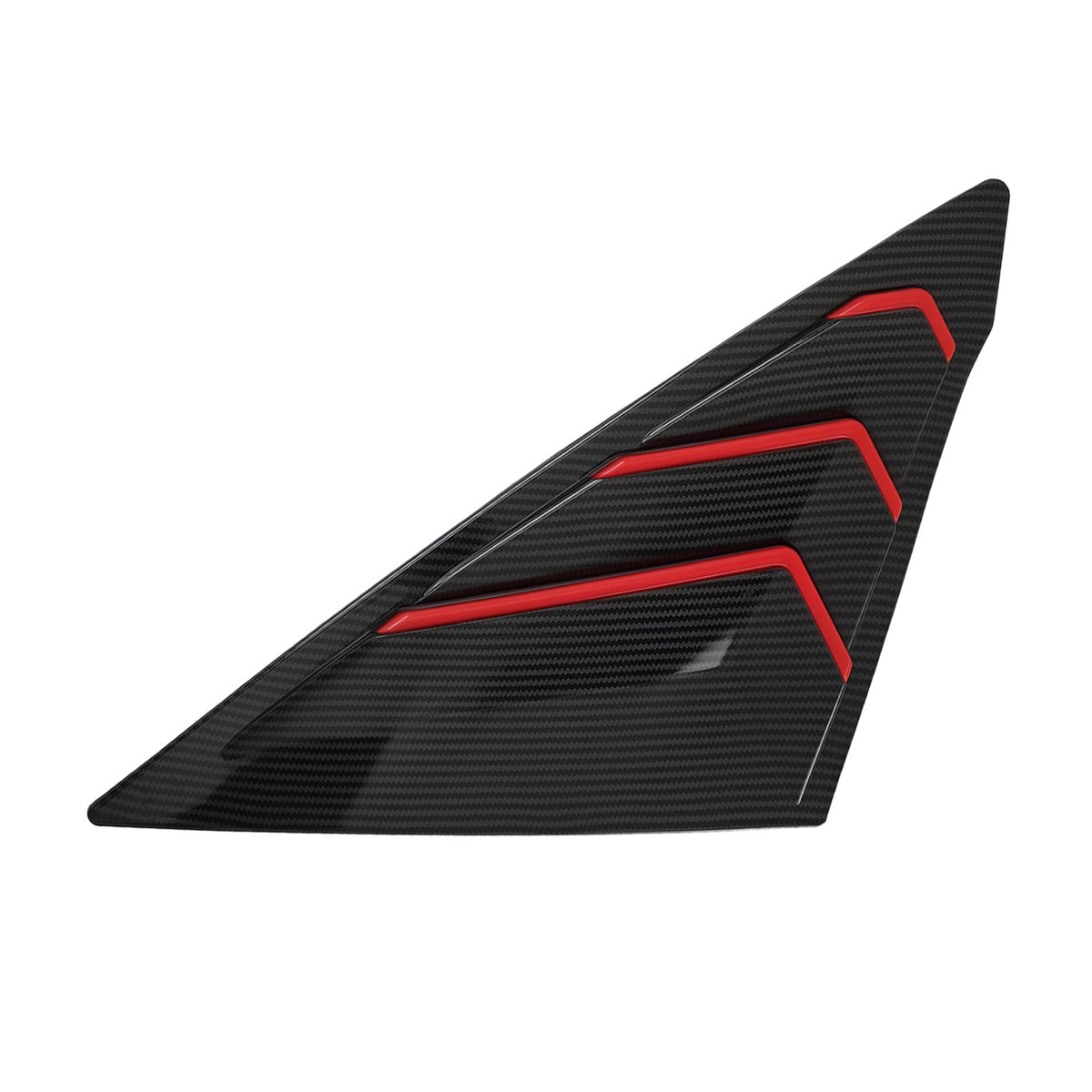 Car Window Louvers compatible For Honda Civic Sedan 2022-2024 Carbon Fiber Look