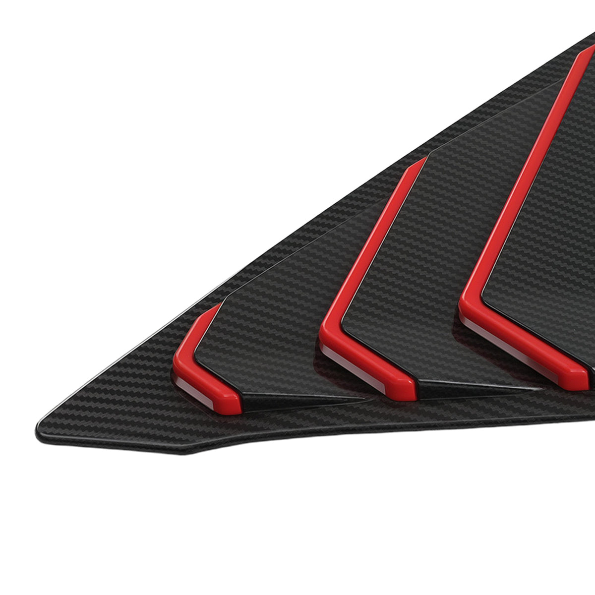 Car Window Louvers compatible For Honda Civic Sedan 2022-2024 Carbon Fiber Look