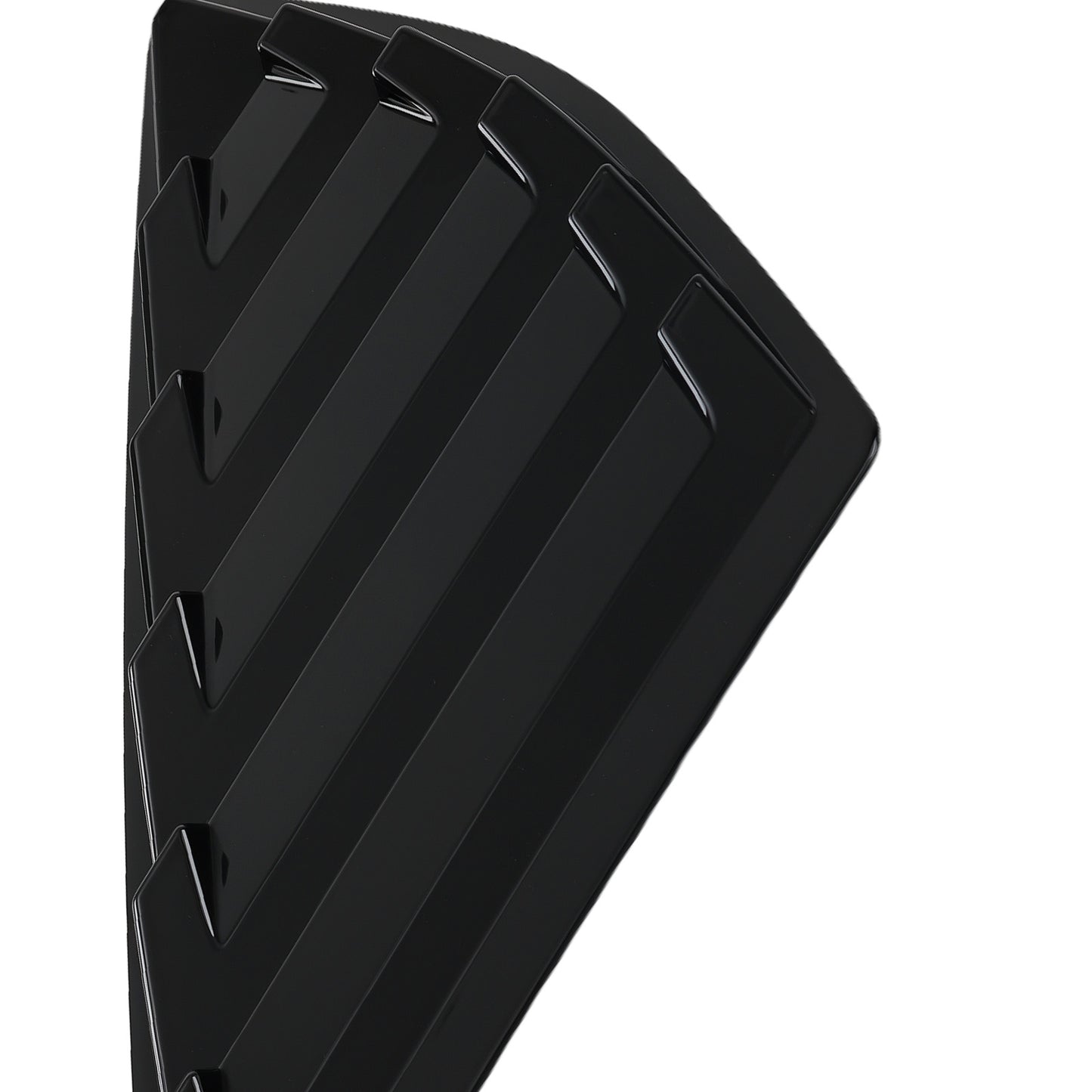 ABS Black Side Window Louvers compatible for Ford Fusion Mondeo 2013-2020 Gloss