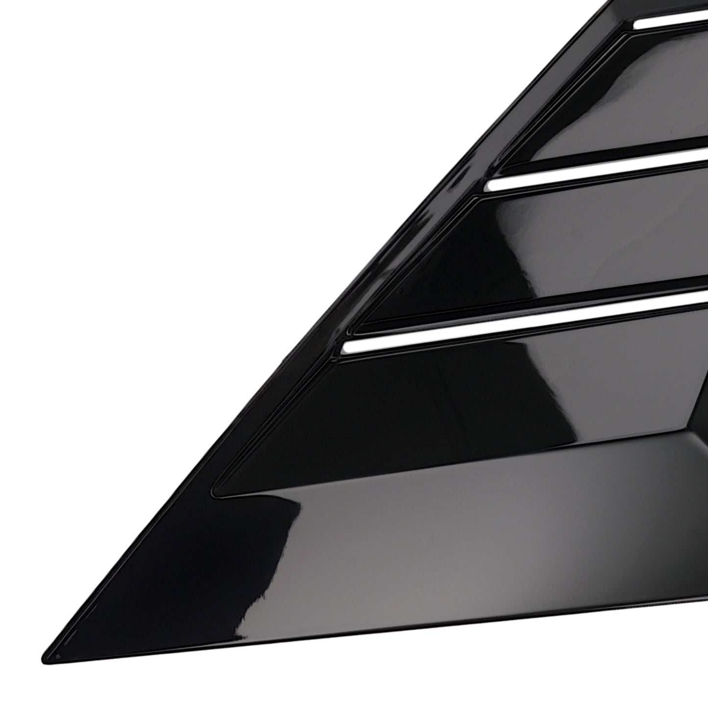 ABS Painted Louvers compatible for Ford Focus MK3 Hatchback 2012-2018 Window Black