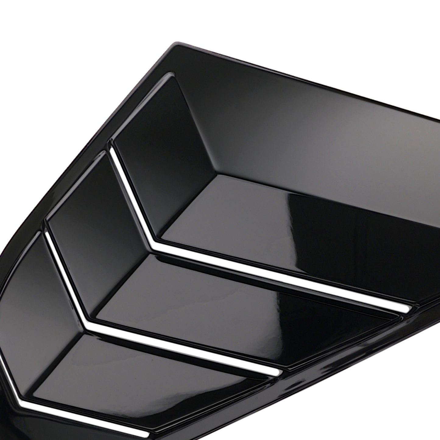 ABS Painted Louvers compatible for Ford Focus MK3 Hatchback 2012-2018 Window Black