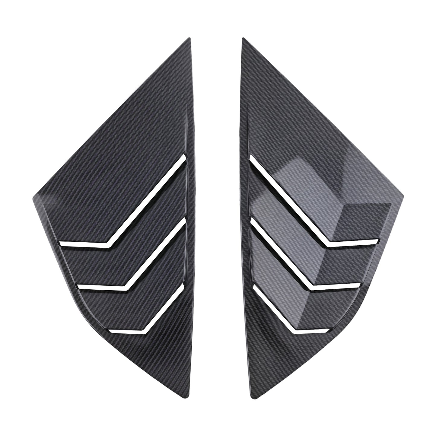 ABS Carbon Fiber Look Side Louvers compatible for Ford Focus MK3 2012-2018 Window
