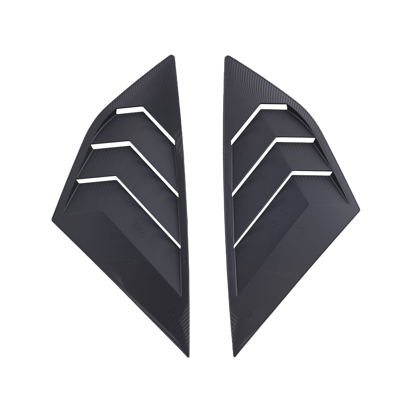 ABS Carbon Fiber Look Side Louvers compatible for Ford Focus MK3 2012-2018 Window