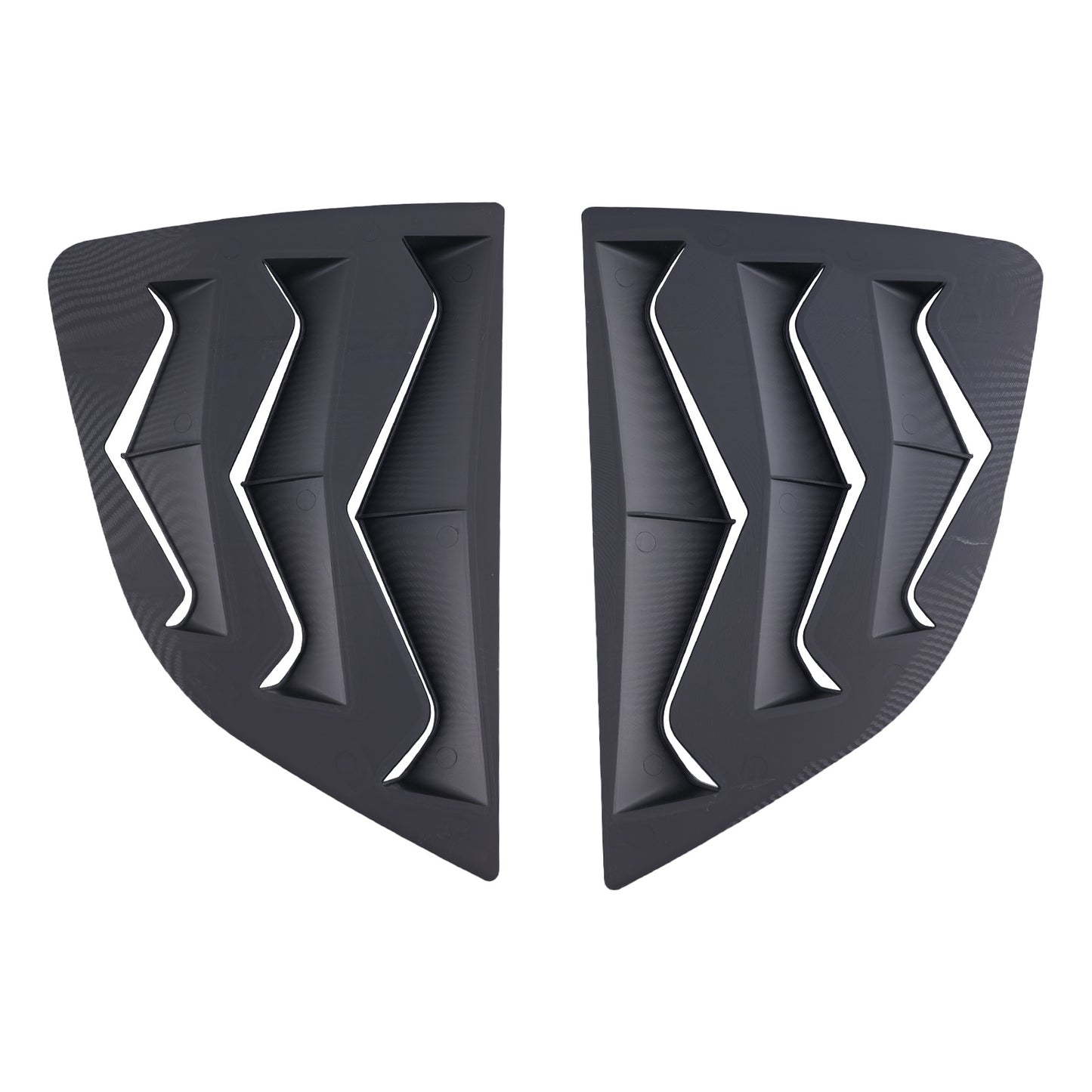 Rear Window Side Louver Cover Hood Trim compatible for Honda Jazz 2014-2019 Gloss