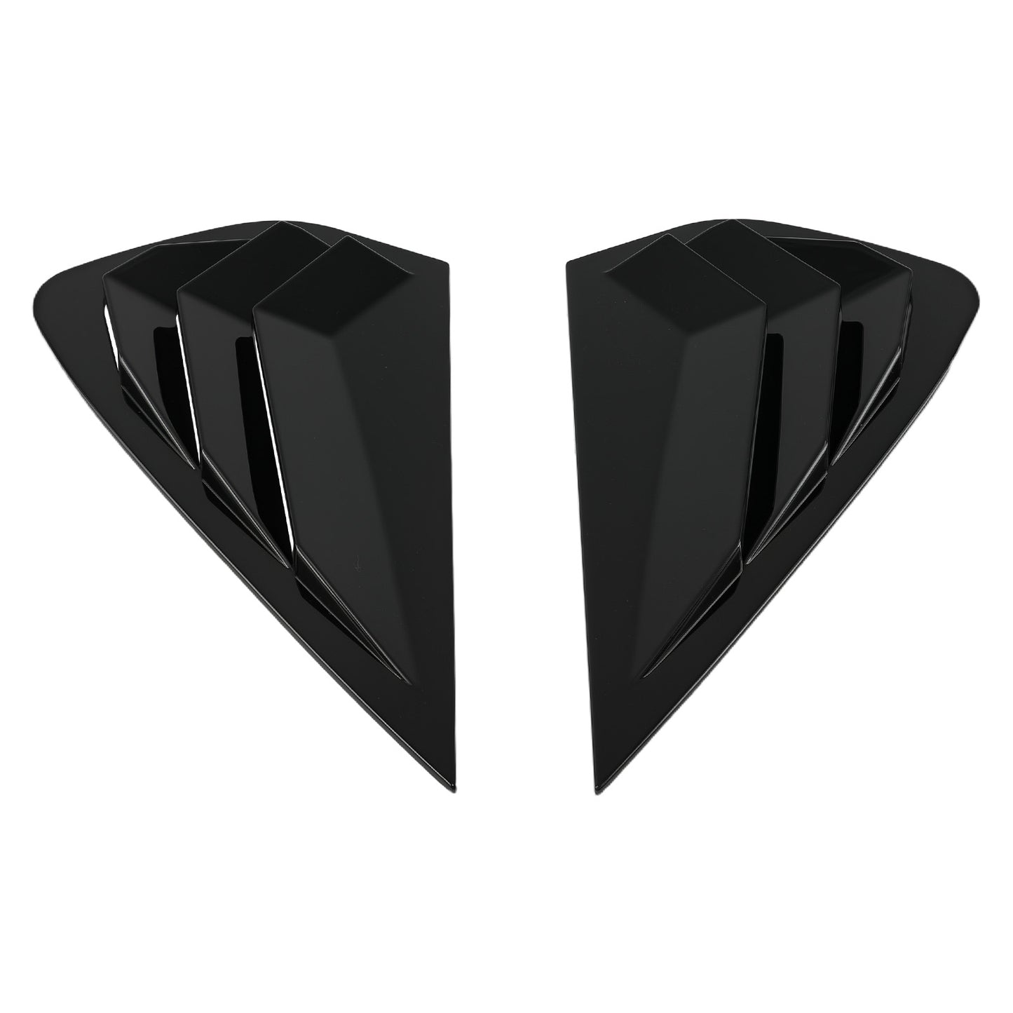 ABS Gloss Black Side Window Louvers compatible for Kia K3 Forte 2019-2022 Painted