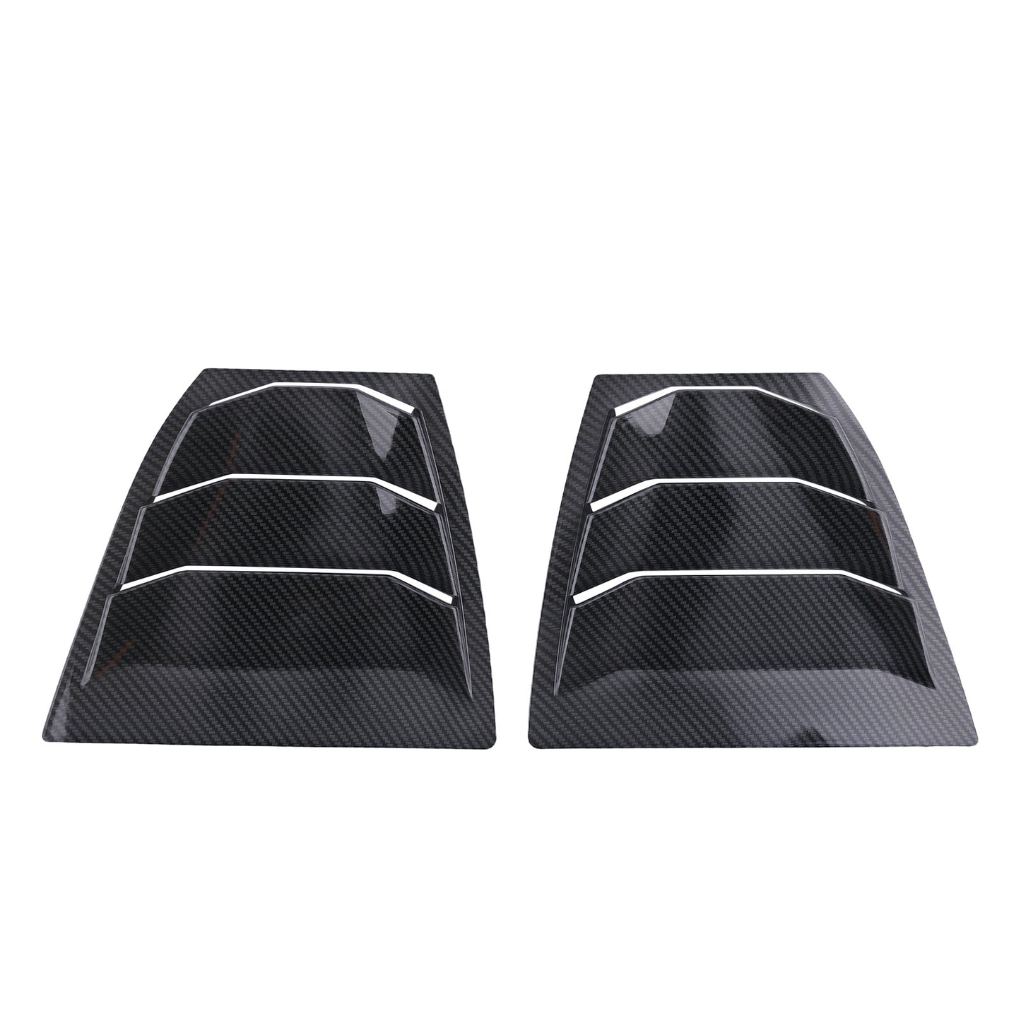 ABS Carbon Fiber Side compatible For Vent Window Scoop Louver compatible For Mazda 3 Axela 2014-2018