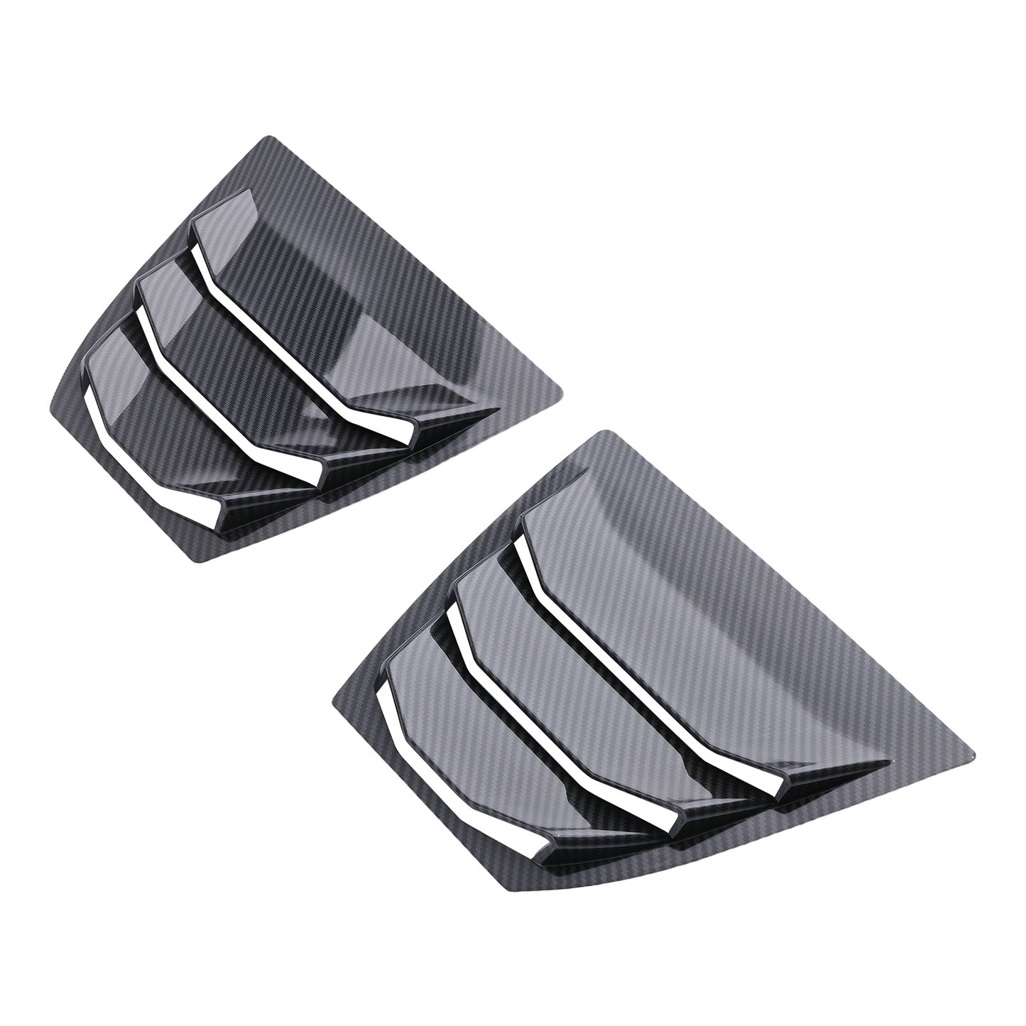 ABS Carbon Fiber Side compatible For Vent Window Scoop Louver compatible For Mazda 3 Axela 2014-2018