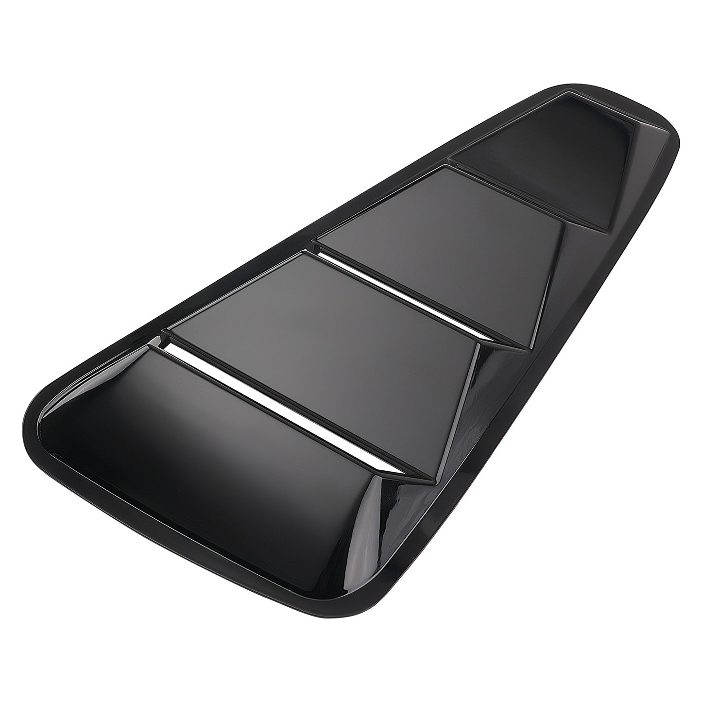 Car Quarter Louvers compatible for Ford Mustang Coupe 05-14 Side Window ABS Black