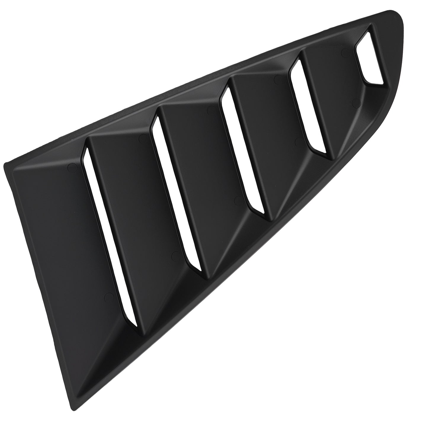 ABS Black Side Window Louvers compatible for Ford Mustang 2-DR Coupe 2015-2020
