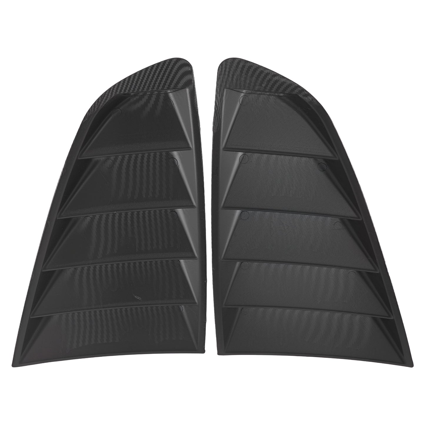 Car Louvers Side Window compatible for Ford Mustang 2015-2023 Carbon Fiber ABS