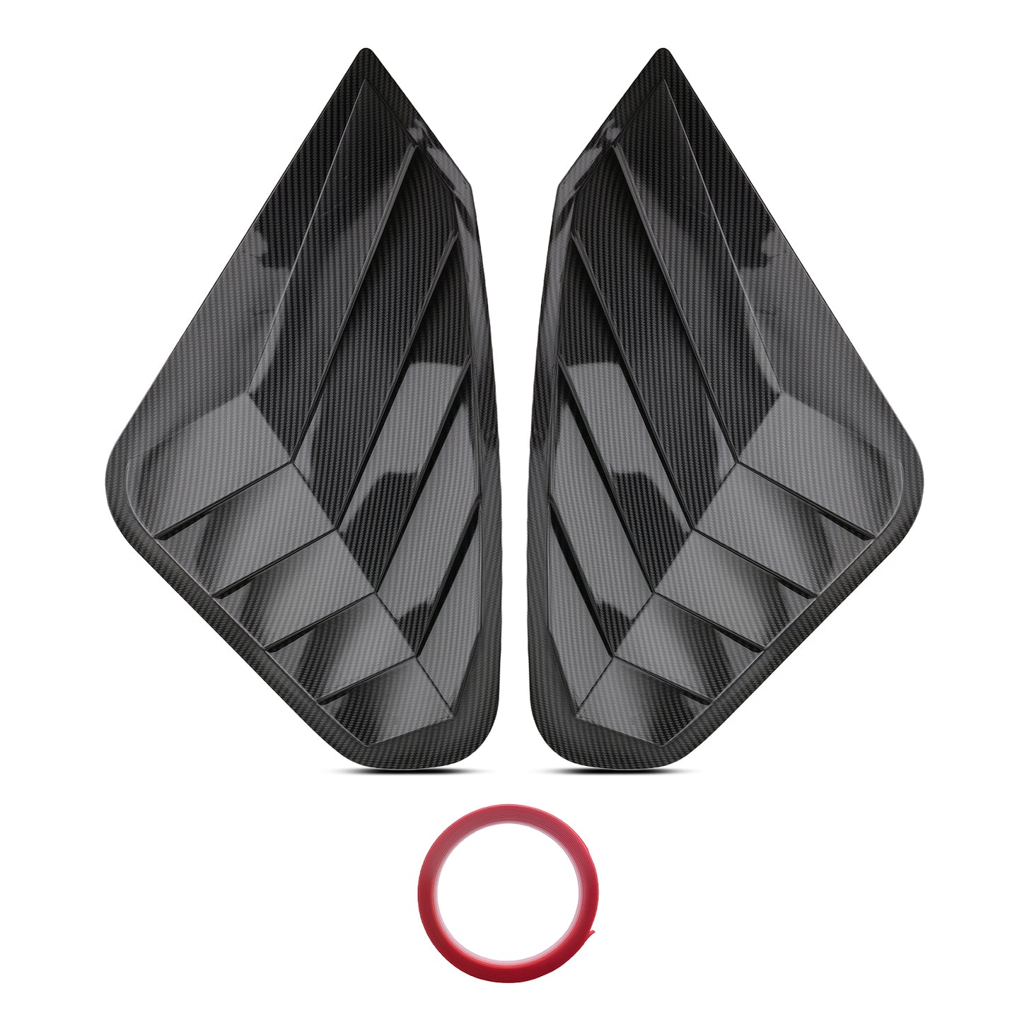 ABS Carbon Fiber Side Window Louvers compatible For Toyota RAV4 2019-2025 Painted Finish