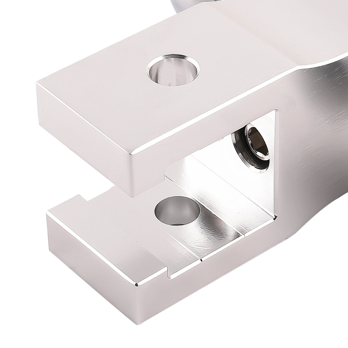 2 inch Trailer Receiver Truck Rv 6 inch Drop Adjustable Aluminum Hitch Tow Towing Silver