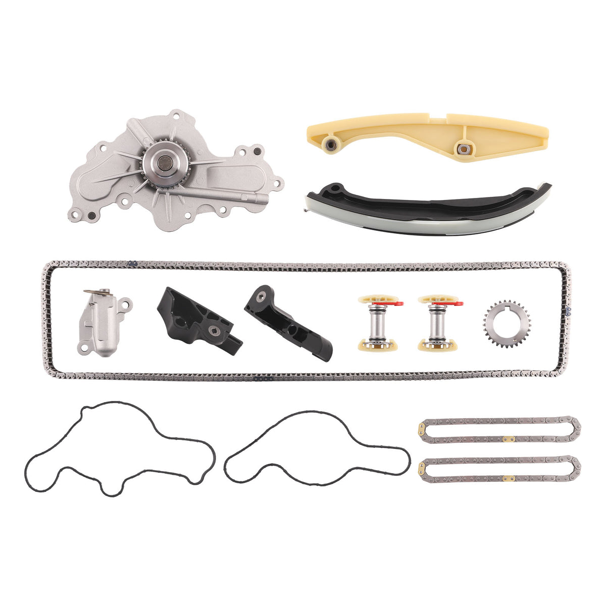 Timing Chain Water Pump w/ Gasket Kit compatible For Ford Police compatible For Interceptor Sedan/Utility