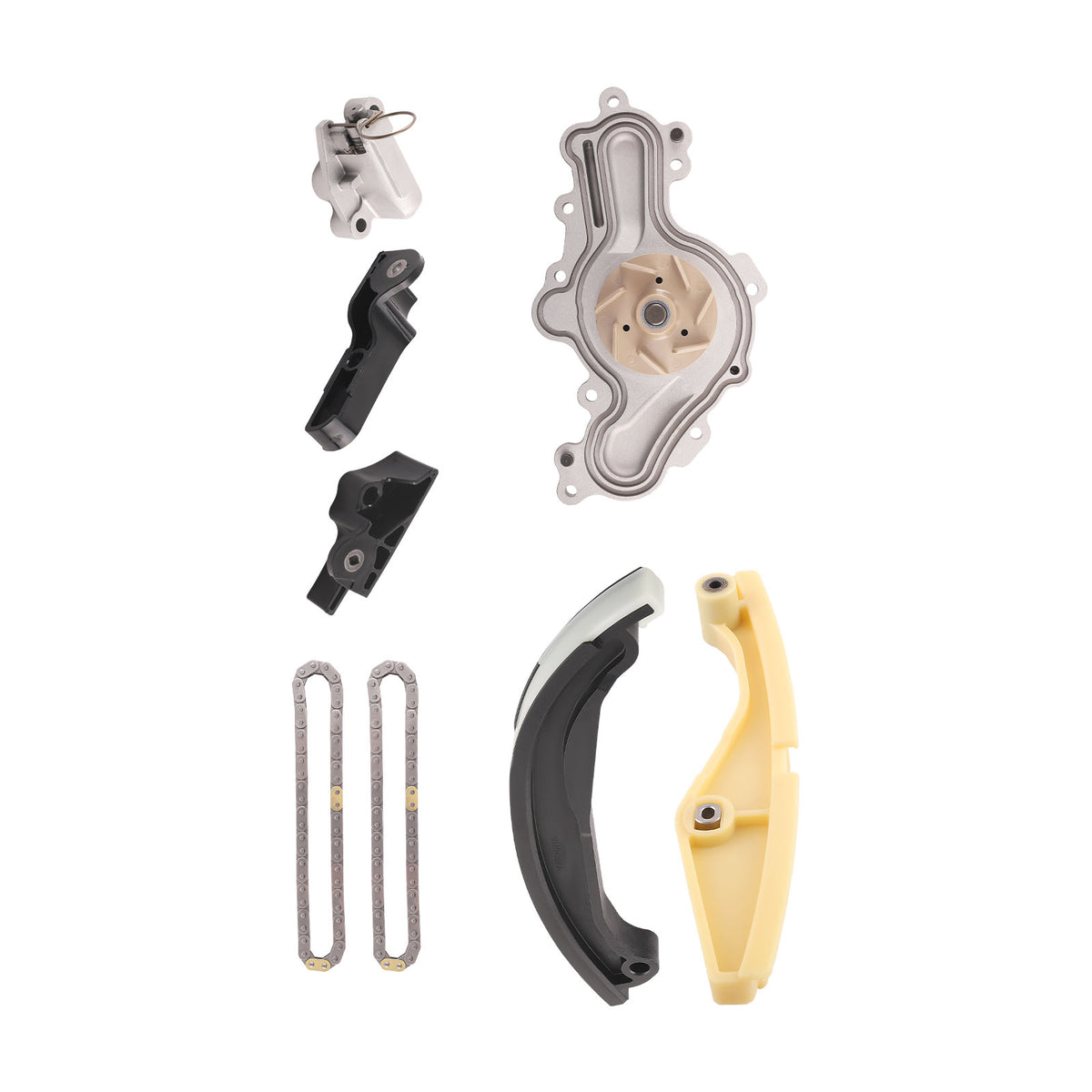 Timing Chain Water Pump w/ Gasket Kit compatible For Ford Police compatible For Interceptor Sedan/Utility