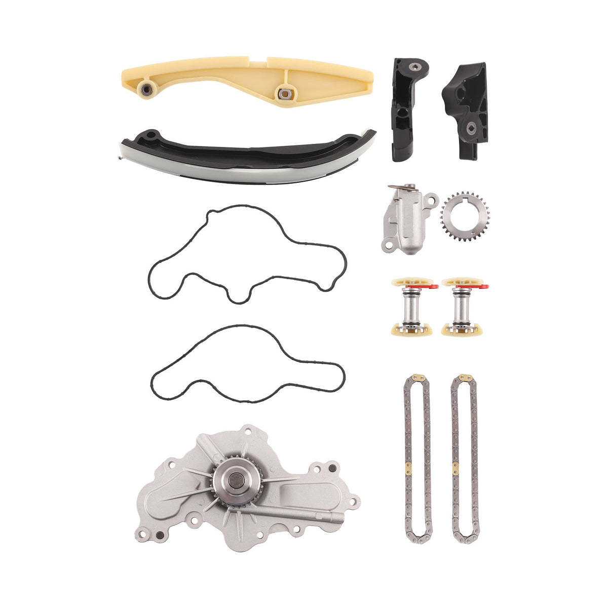 Timing Chain Water Pump w/ Gasket Kit compatible For Ford Police compatible For Interceptor Sedan/Utility
