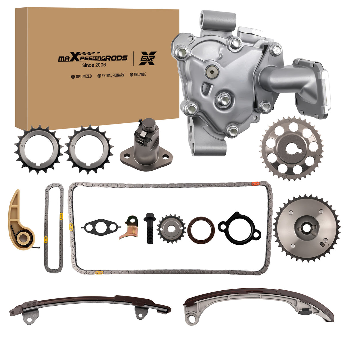 Engine Timing Chain Kit compatible For Scion tC 2.4L 2005-2006 15100-28020 Front DOHC
