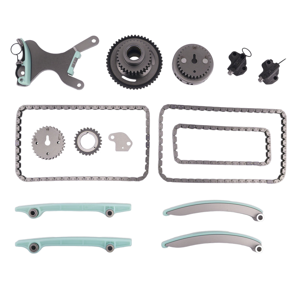 Timing Chain Kit w/ Sprocket compatible For Dodge Dakota compatible For Ram 1500 compatible For Jeep Grand Cherokee 4.7L