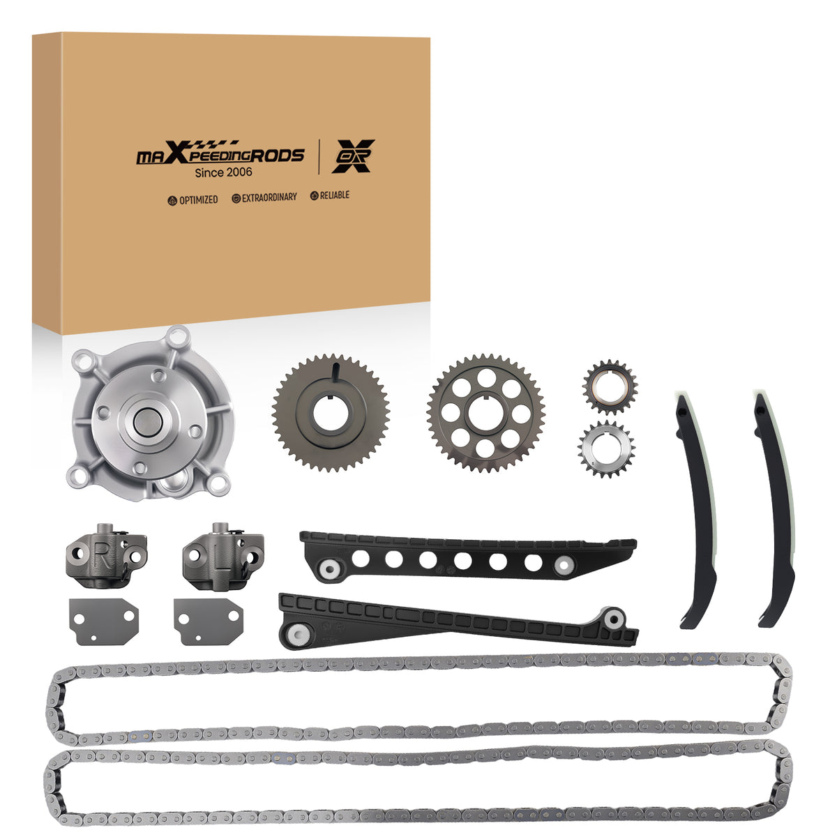 Complete Timing Chain Kit compatible For Ford E-150 Econoline 5.4L V8 SOHC 1997-2002
