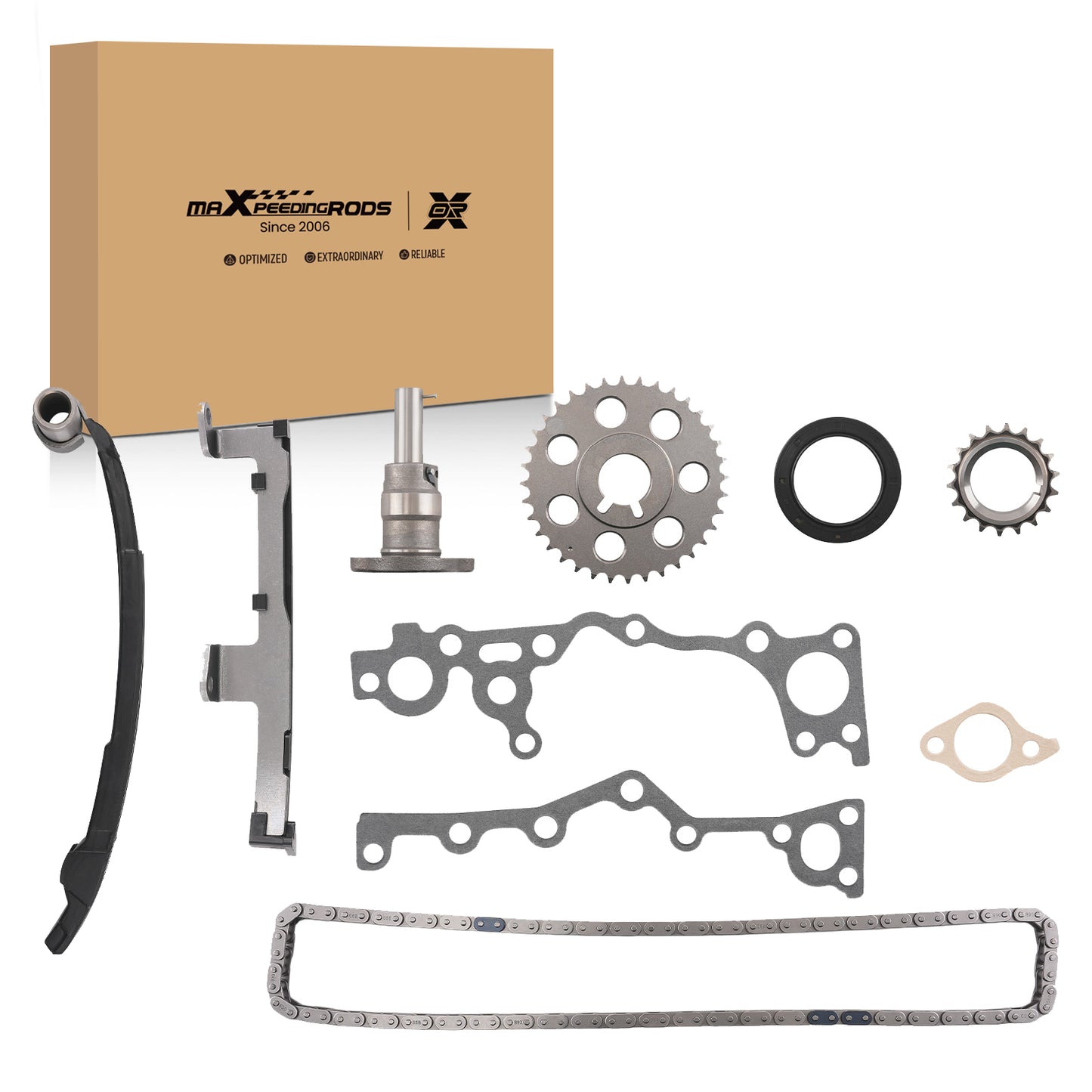Complete Engine Timing Chain Kit compatible For Toyota Tacoma 2.4L 2RZ-FE 1995-2004