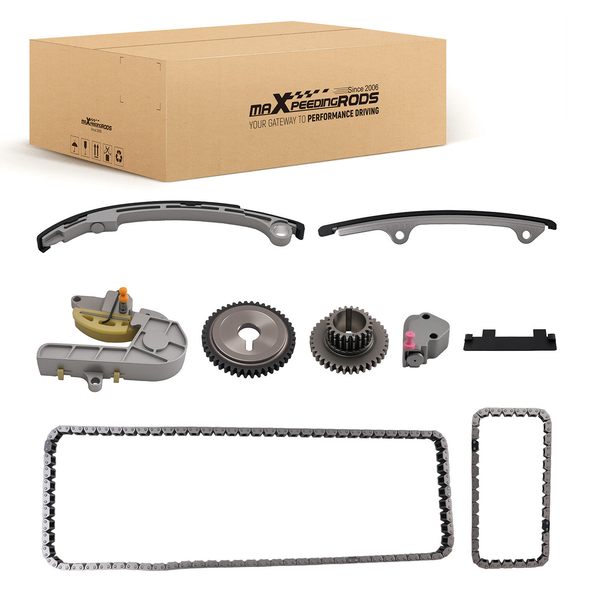 164 Links Timing Chain Kit compatible For Nissan X-Trail 2.5L QR25DE 2002-2006 9-4212S