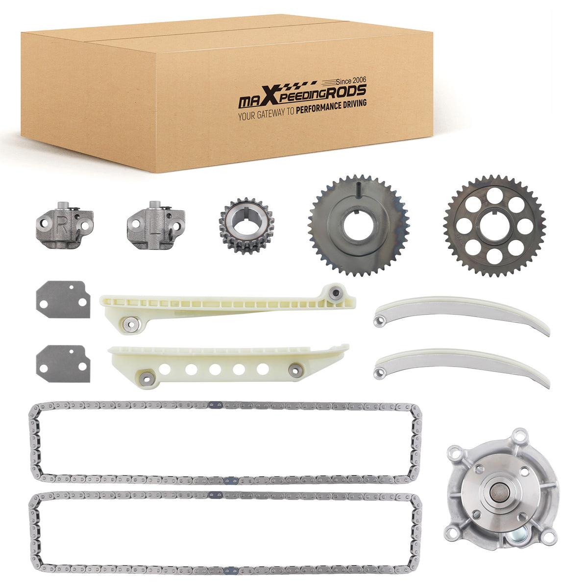 Engine Timing Chain Kit compatible For Ford Crown Victoria Base 4.6L 02-03 TS10387BC