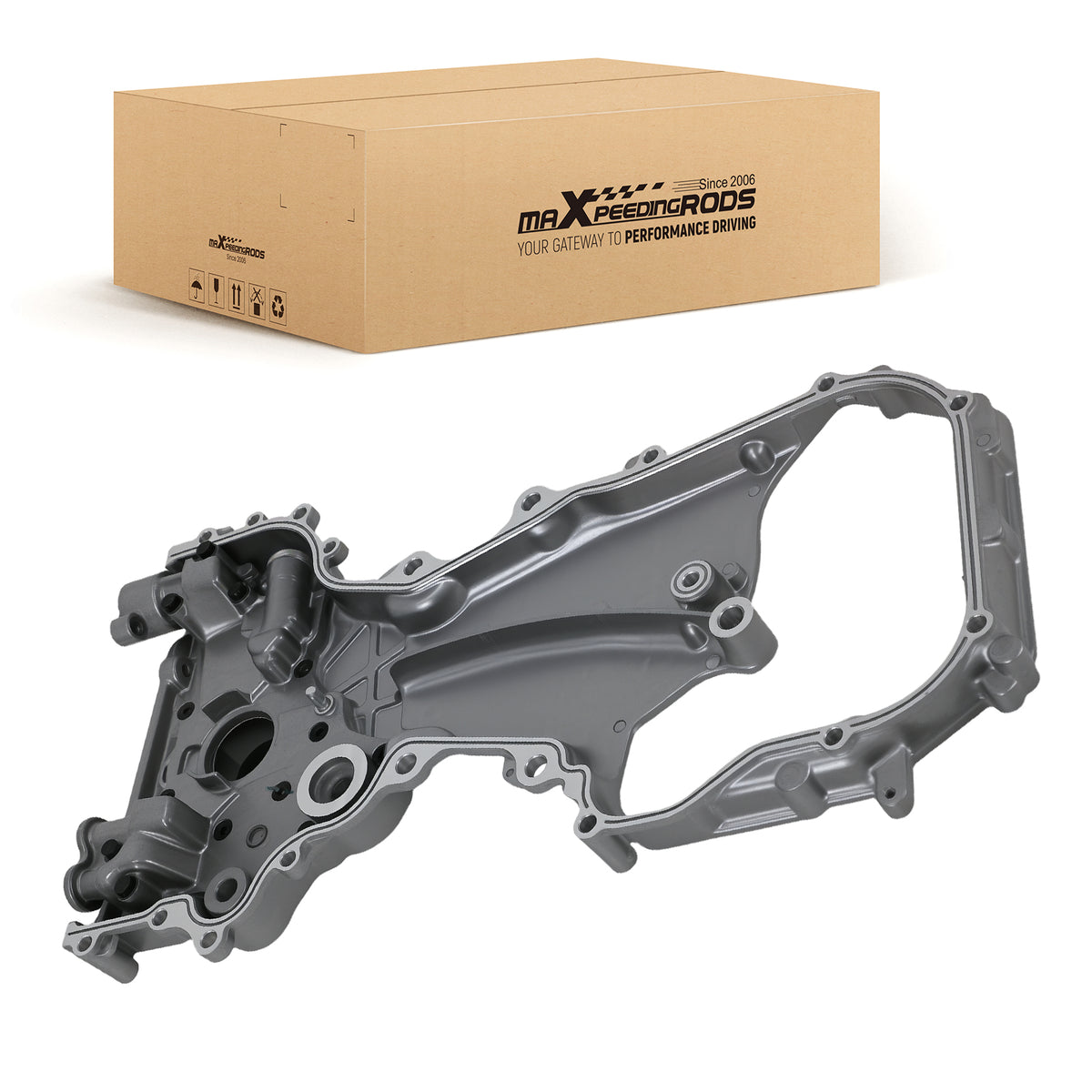 Aluminum Engine Timing Cover compatible For Nissan Altima 2.5L 02-06 135008J002