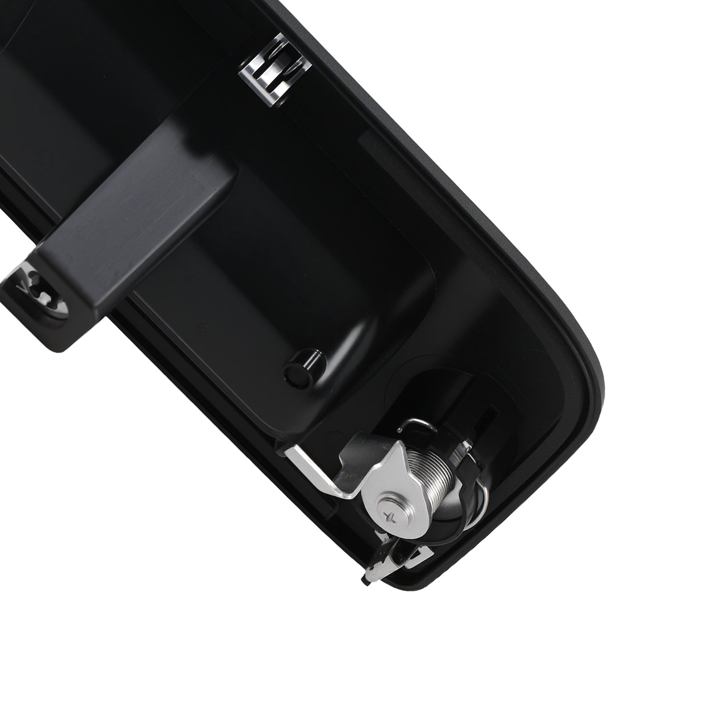 Black Rear Tailgate Handle Bezel compatible for Silverado 2007-2014 17802393 Lock