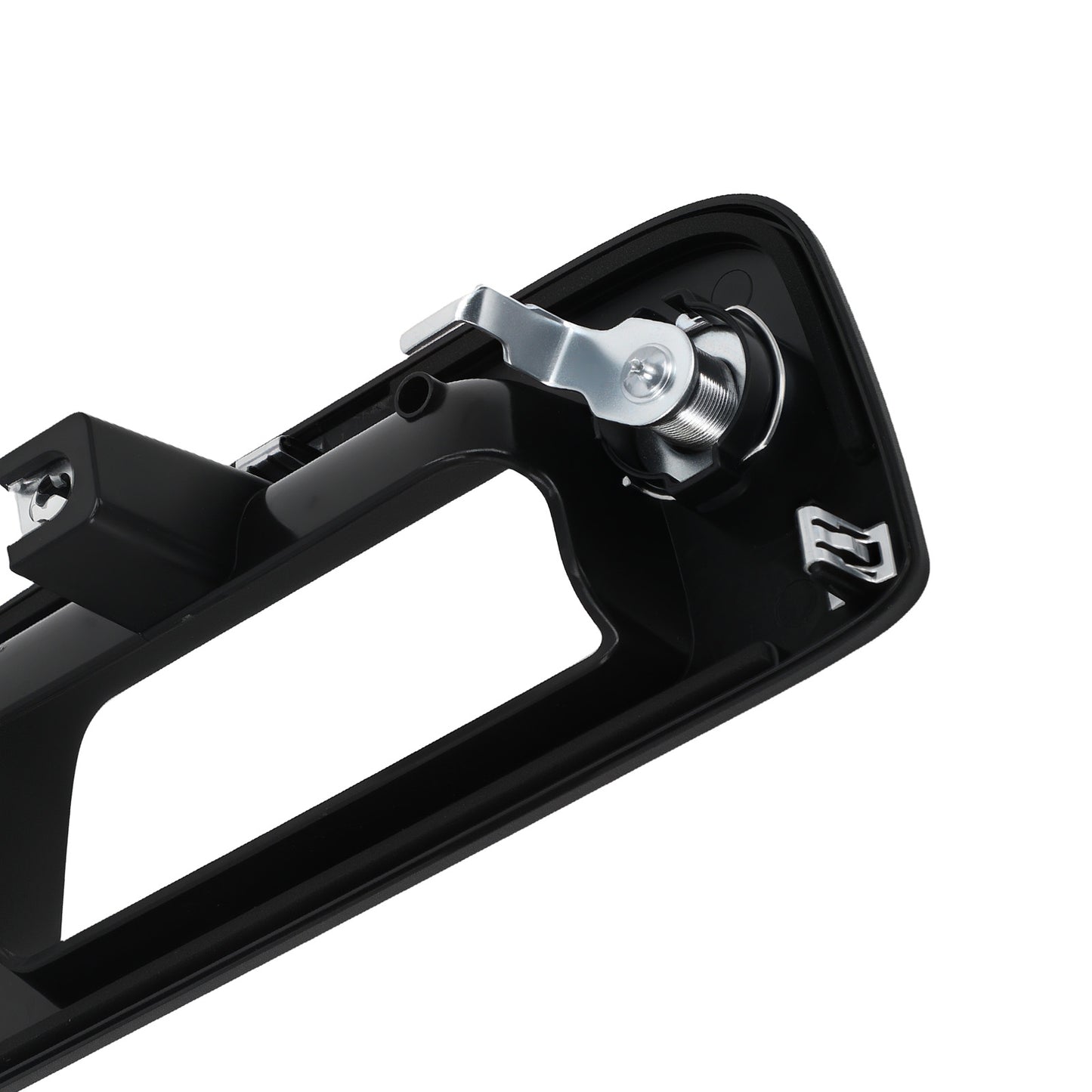 Black Rear Tailgate Handle Bezel compatible for Silverado 2007-2014 17802393 Lock