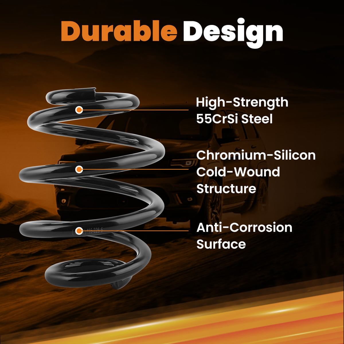 5 Lowering Coil Springs Drop Kit compatible For Chevy C10 compatible For GMC C15 Pickup 2WD 1963-1972
