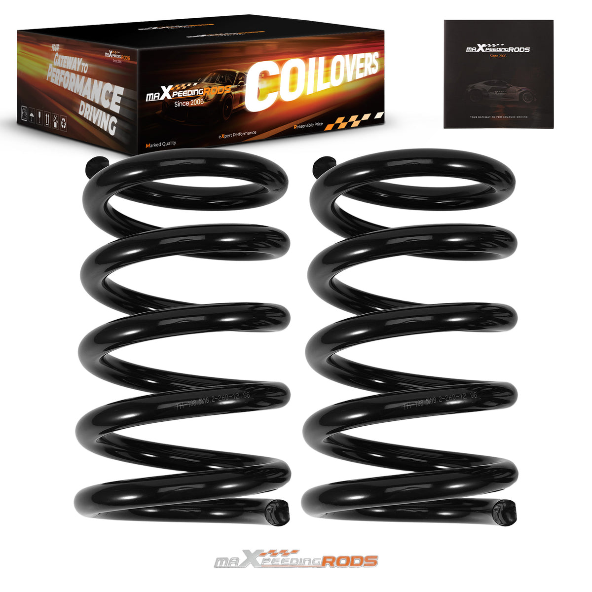 3 Drop Coil Kit compatible For Dodge Ram 1500 02-08 2WD Front Suspension Springs