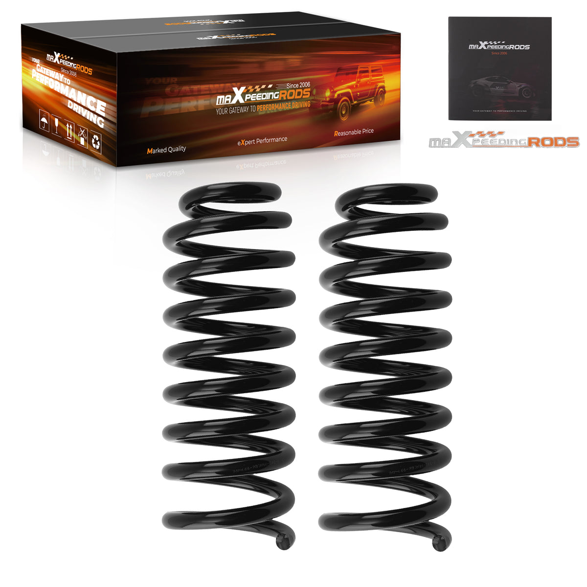 2 Drop Front Lowering Spring compatible For Chevrolet SSR 2003-2006 346mm RWD