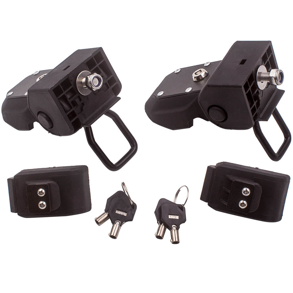 Compatible For Wrangler JL JLU 2018-2019 Pair Front Hood Latch Locking Catch with Key