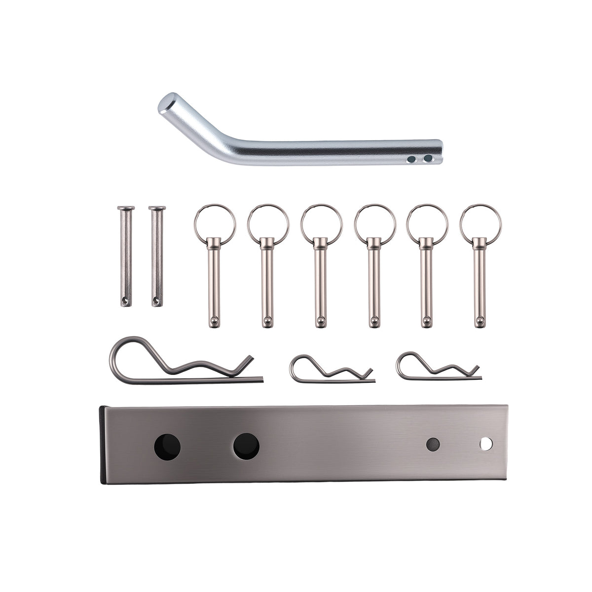 Stainless Steel 6 Rod Fishing Rod Pole Holder For Vehicle With 2 Hitch Mount