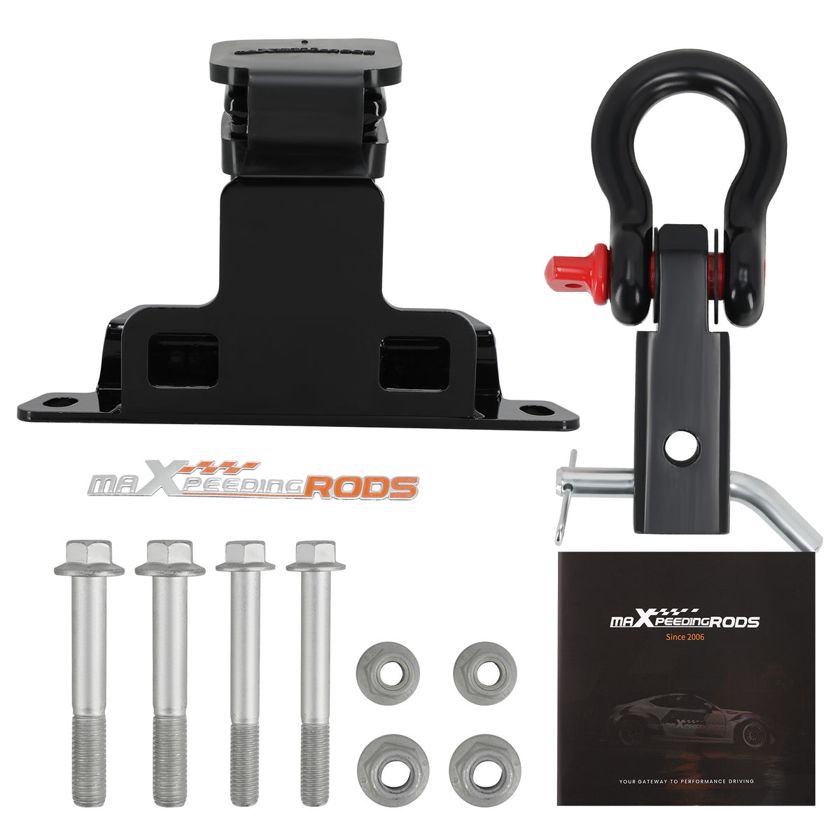 2 Inch Rear Tow Hitch Mount compatible For Kawasaki Teryx KRX 1000 2020+ Powder Coated